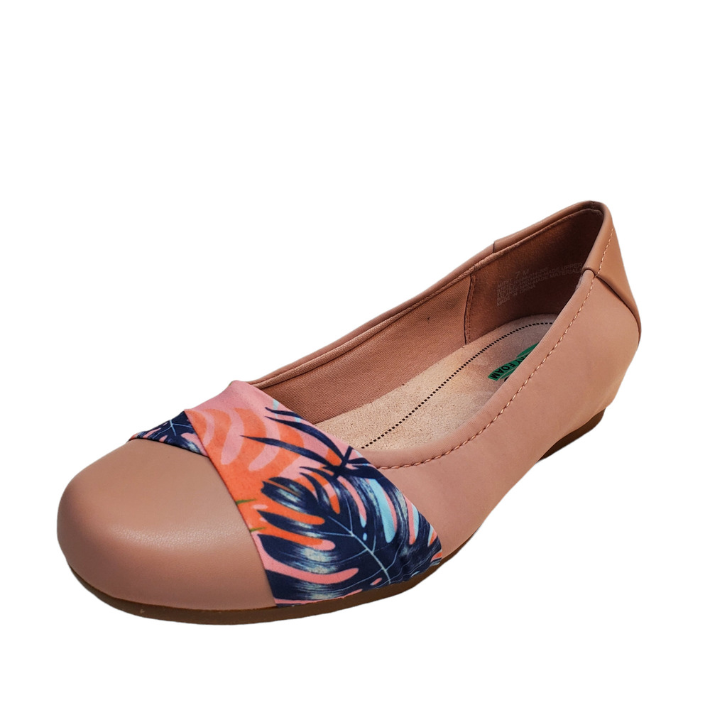 Bare Traps Womens Comfort Shoes Mitsy Slip On Ballet Flats 7M Pink Blush